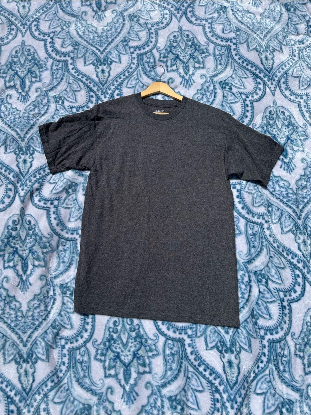 5.11 Tactical Men's Dark Gray Crewneck Short Sleeve Tee